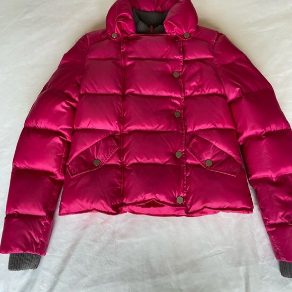 Hot Barbie pink BCBG puffer jacket/coat. - Picture 3 of 13